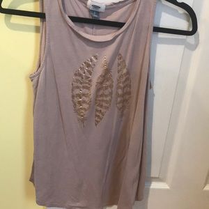 Old Navy feather tank top